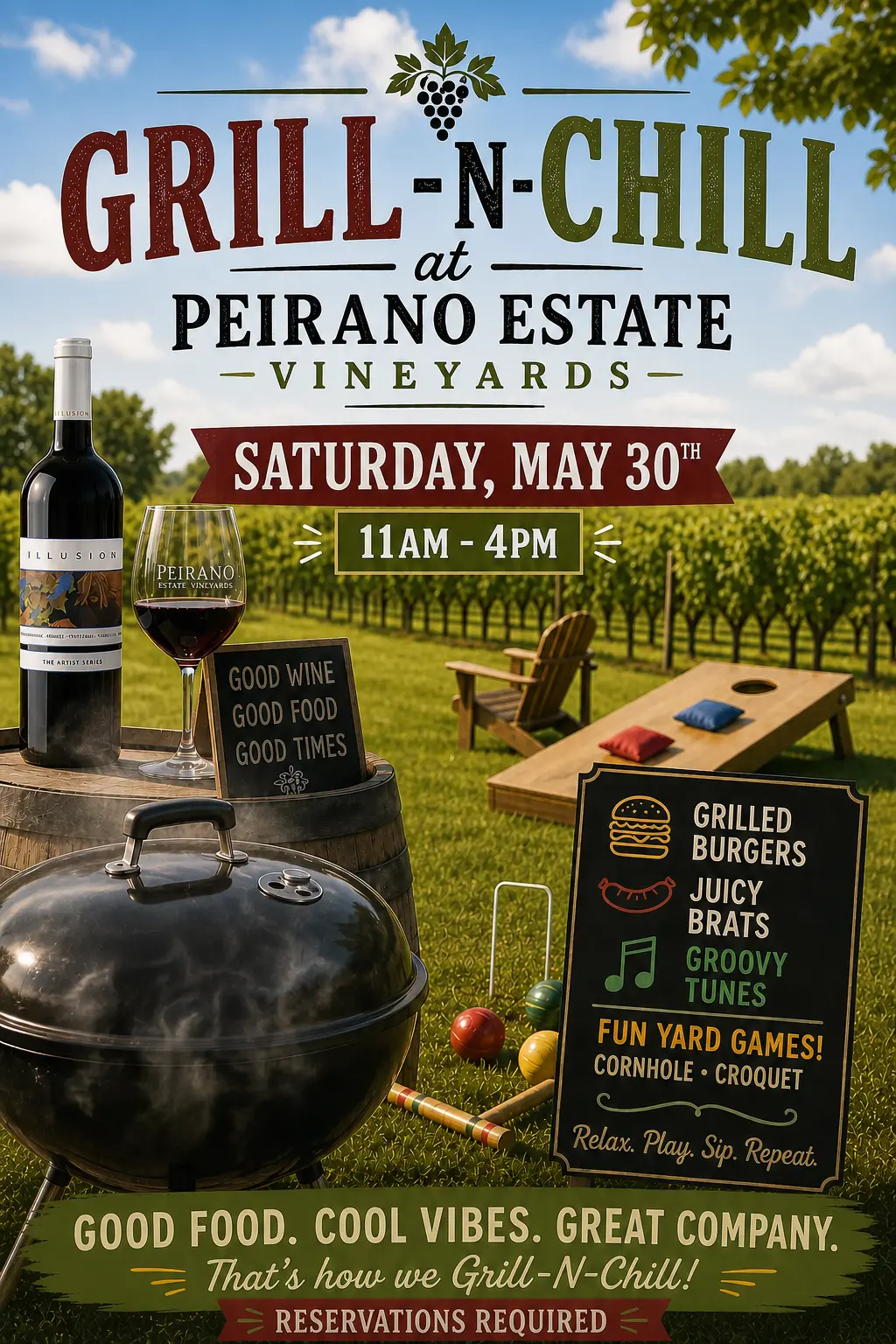 Grill and Chill event promo