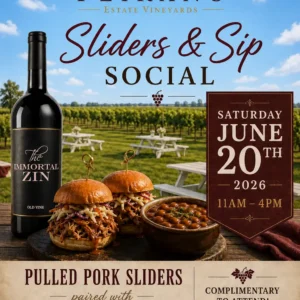 Sliders and Sip Social invite