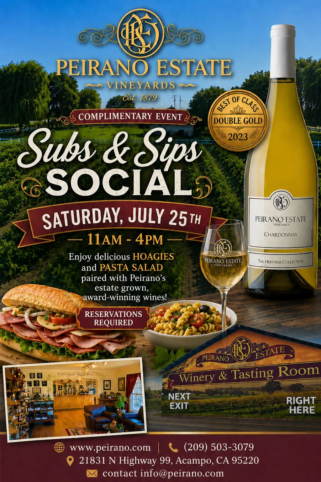 Subs & Sips flyer